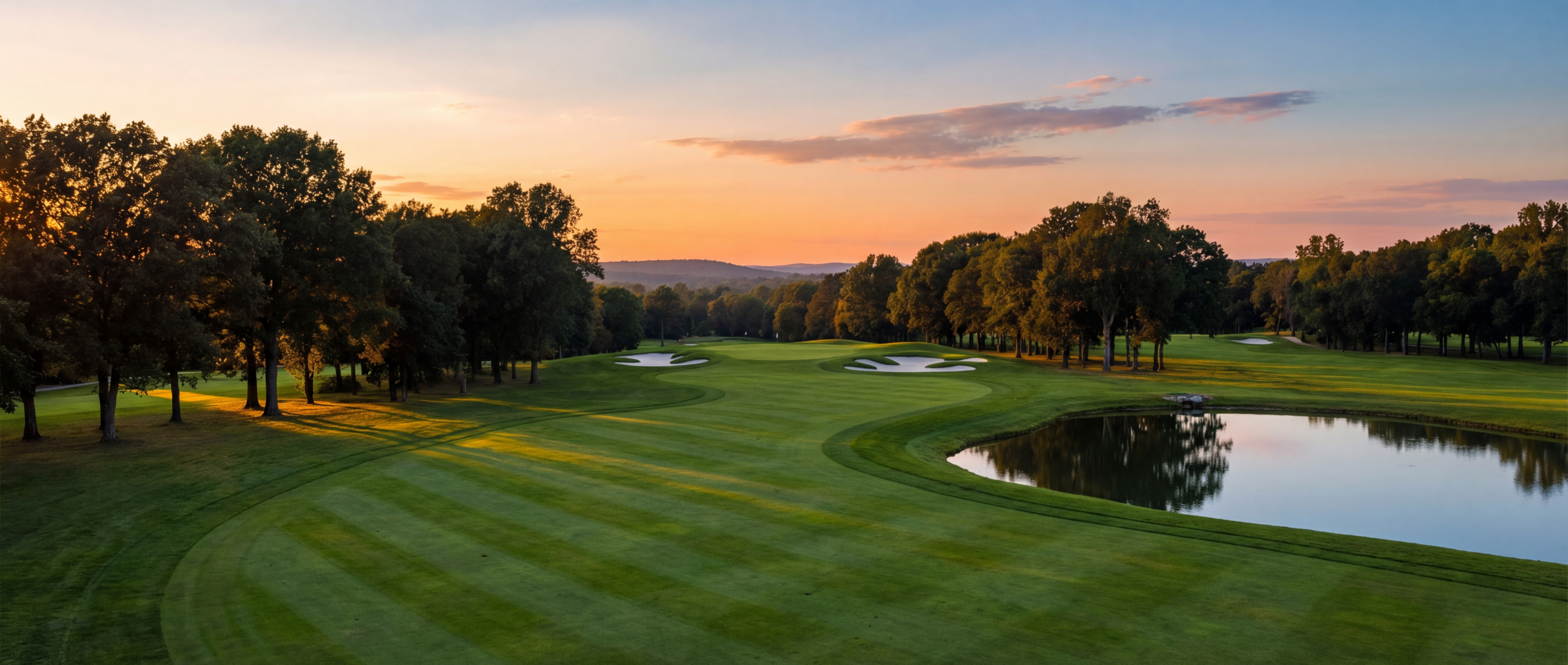 Golf course aerial view